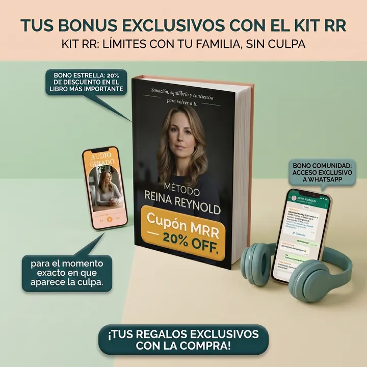 Tus bonus exclusivos con el Kit RR: cupón 20% OFF, audio y comunidad de WhatsApp